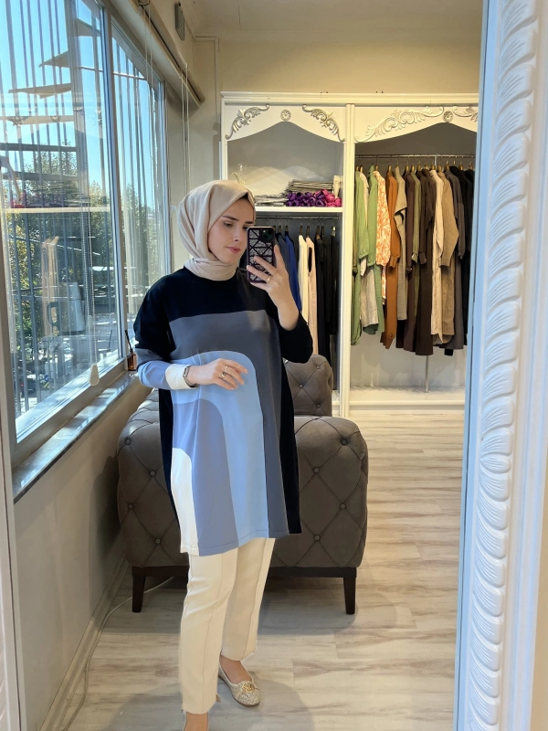 İNVEE 6999 Siyah Triko Tunik