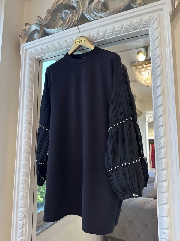 INVEE 7006 İnci Detaylı Tunik