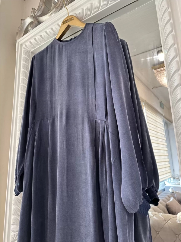 INVEE 7013 Lacivert Modal Elbise