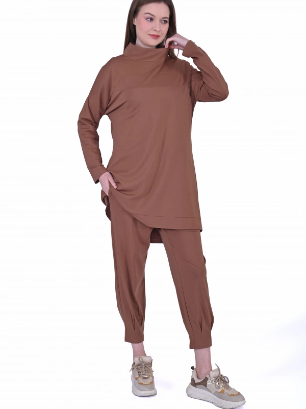 İNVEE 7022 Modal Takım - Kahve