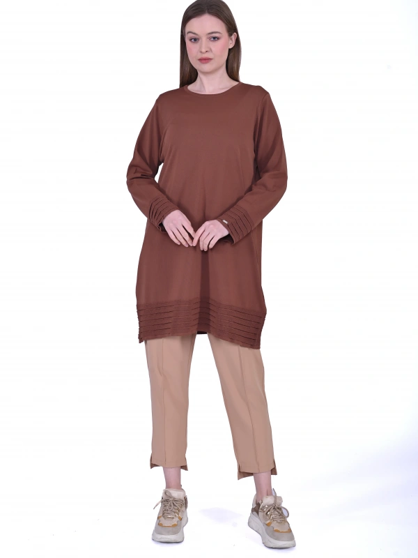 İNVEE 7025 Tarçın Triko Tunik