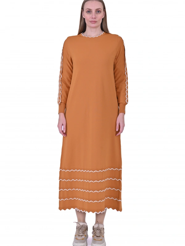 İNVEE 7030 Koral Triko Elbise