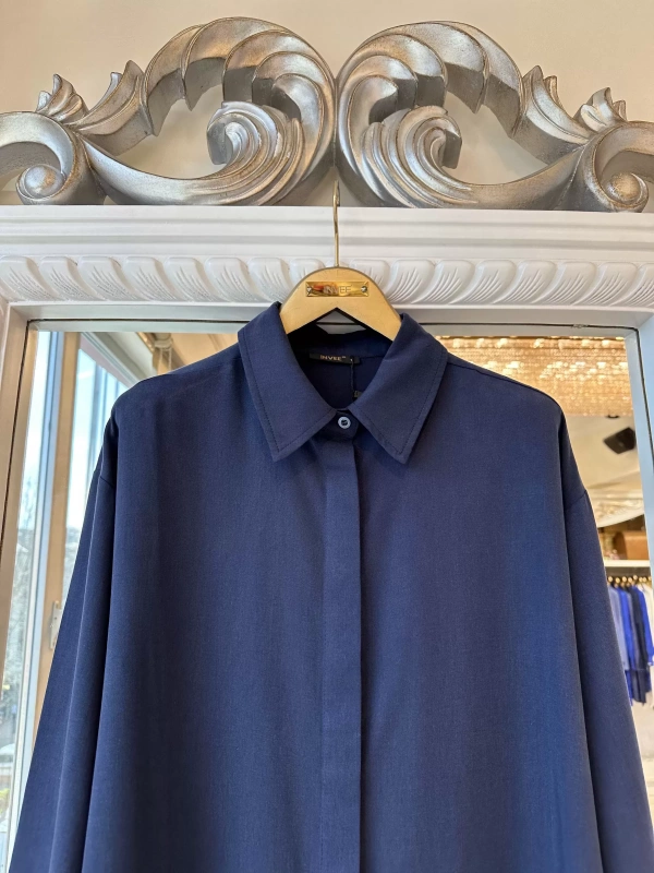 İNVEE 7094 Modal Gömlek - Lacivert