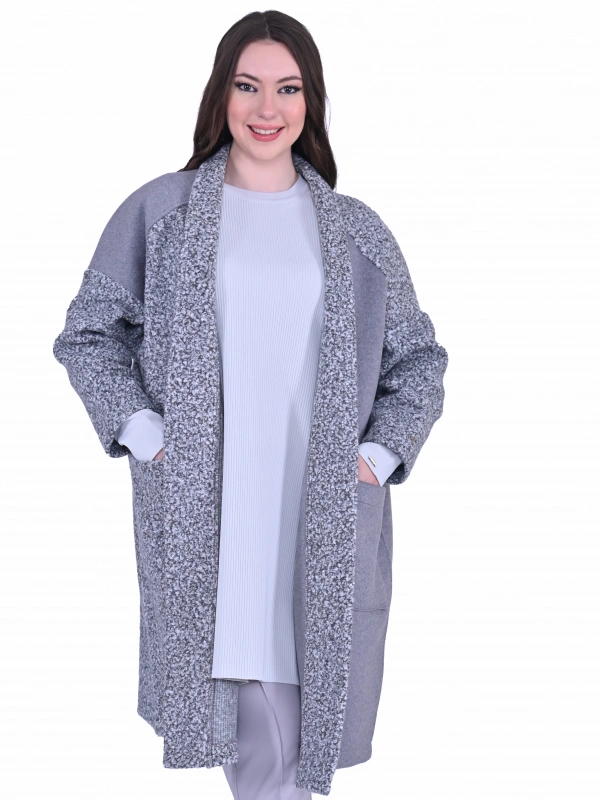 İNVEE 7054 Yün Karışımlı Gri Kaşe Kap