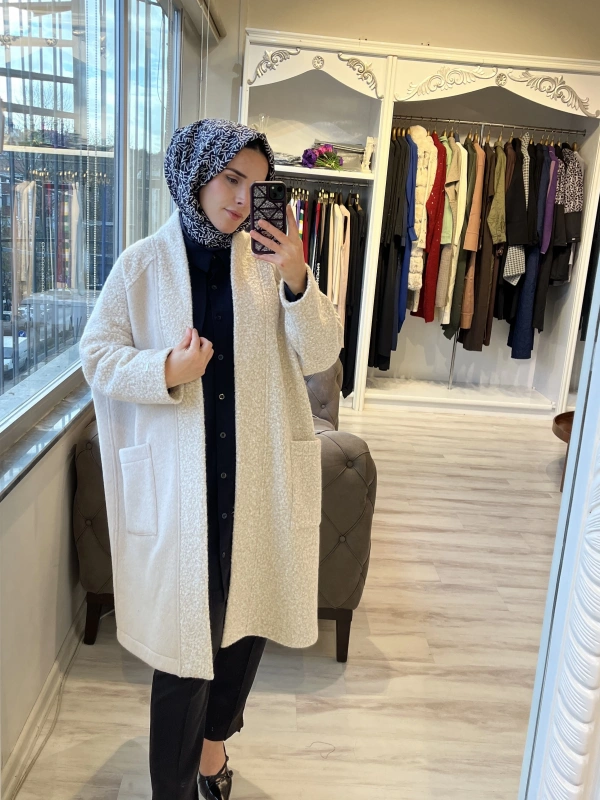 İNVEE 7054 Yün Karışımlı Bej Kaşe Kap