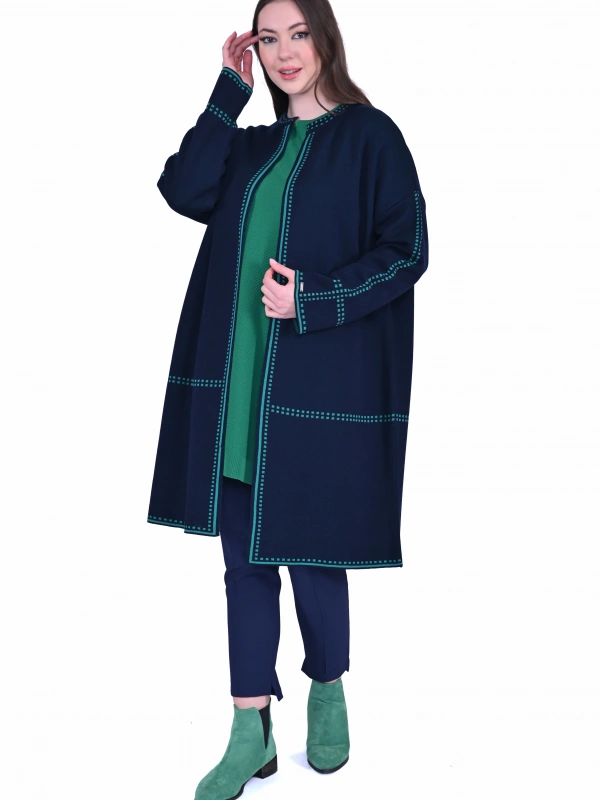 İNVEE 7076 Yün Karışımlı Hırka