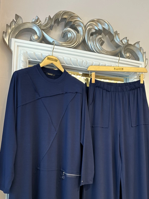 İNVEE Pamuk Takım - Lacivert