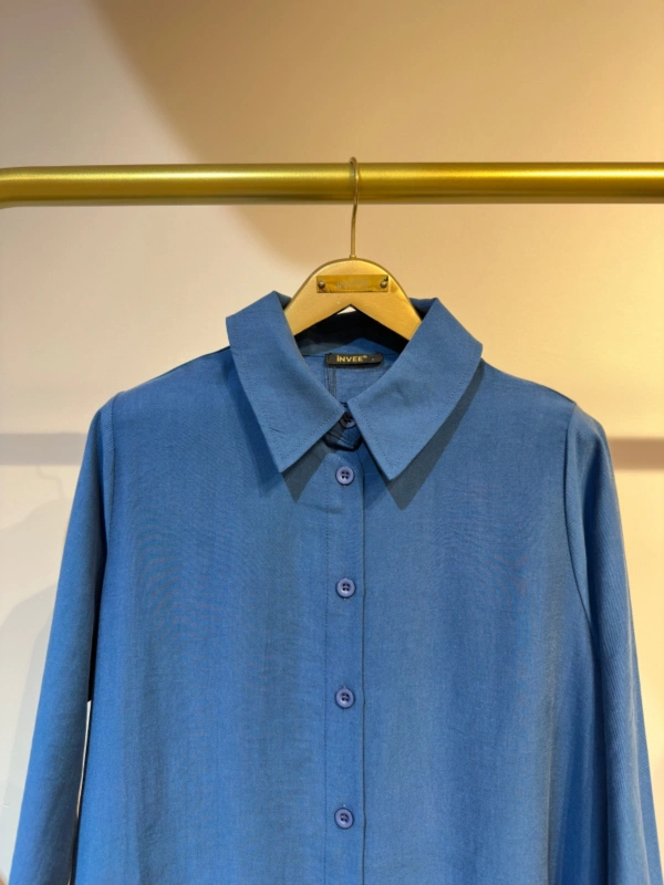 İNVEE Düğmeli Uzun Gömlek