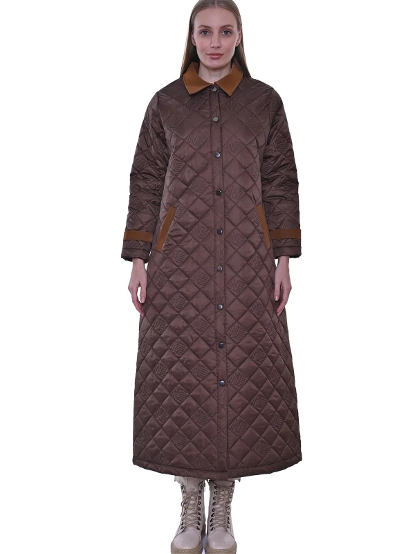 İNVEE Kapitone Mont - Kahverengi