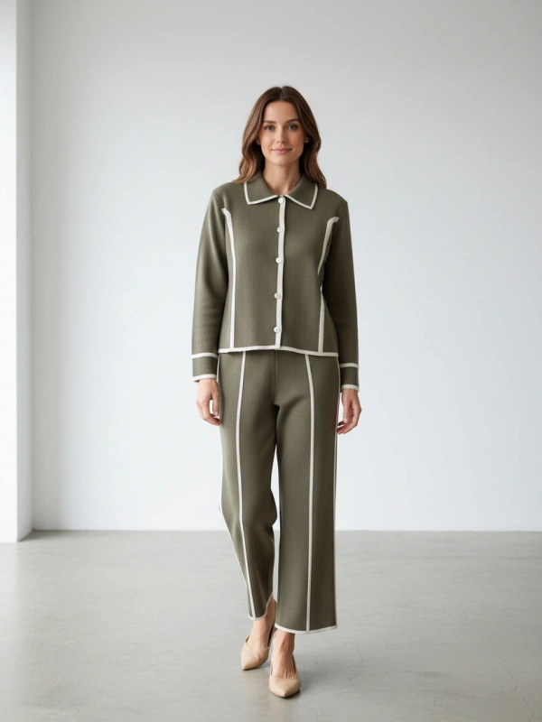 İNVEE Yün Karışımlı Triko Takım