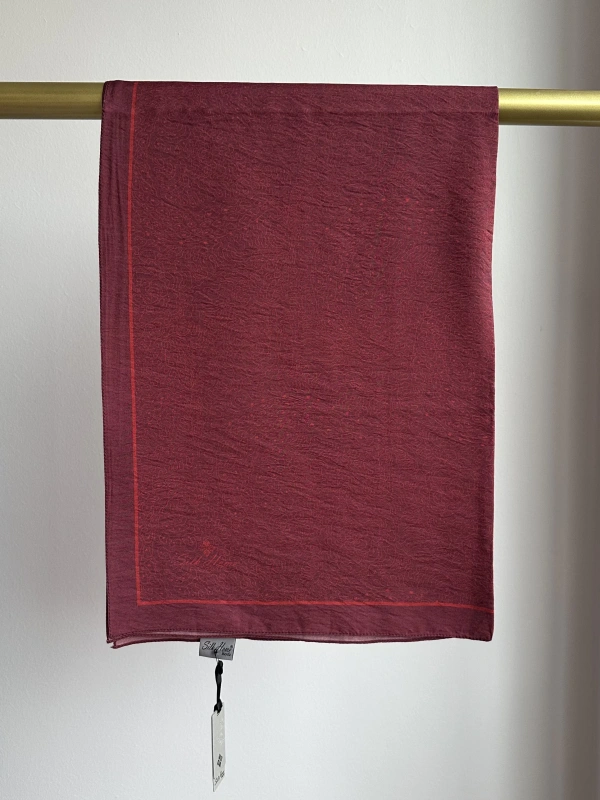 Silk Home Mayda Şal - Bordo-Kırmızı