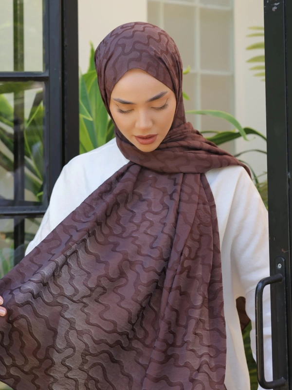 Silk Home Olinda Şal - Acı Kahve