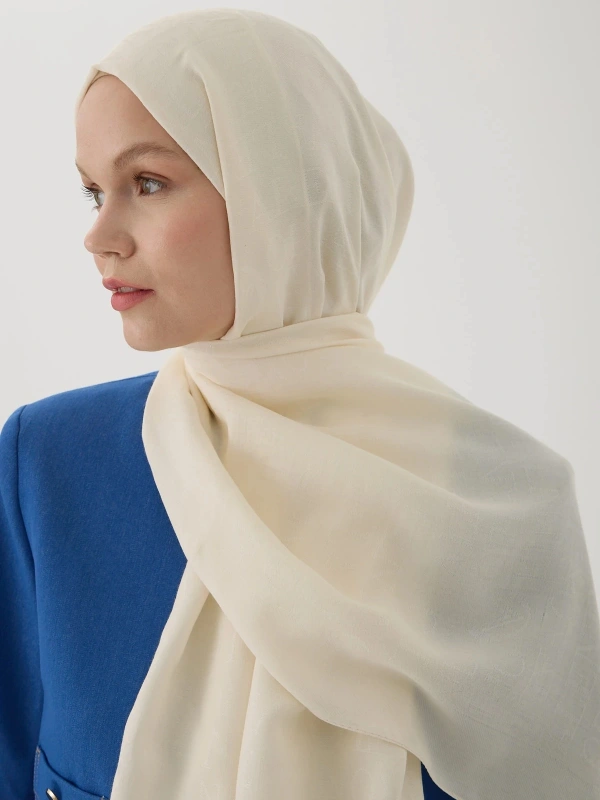 Valentino Orlandi VO Logo Şal - Krem