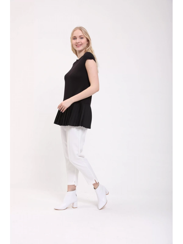 İNVEE 6301 Pliseli Siyah İçlik