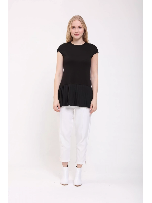 İNVEE 6301 Pliseli Siyah İçlik