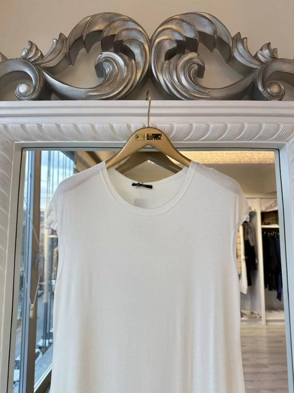 İNVEE Eteği Fırfır Detaylı İç Elbise - Ekru