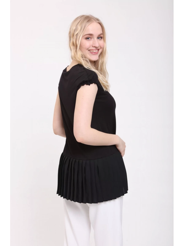 İNVEE 6301 Pliseli Siyah İçlik