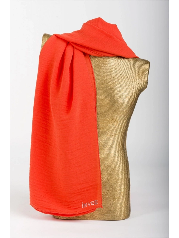 INVEE 1246 Turuncu Caz Şal