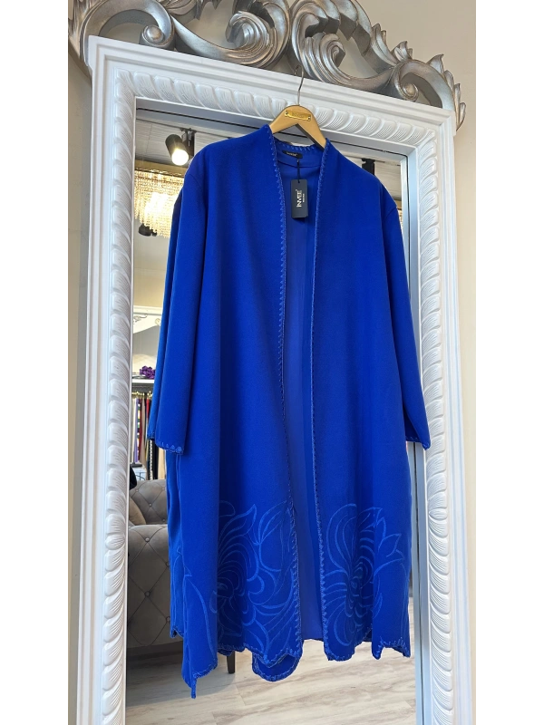 İNVEE 6949 Nakışlı Kaşe Kap - Sax