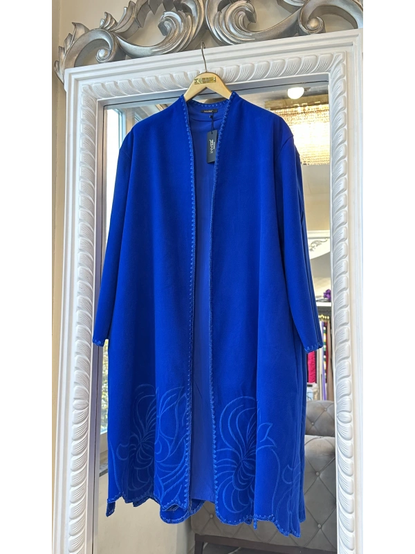 İNVEE 6949 Nakışlı Kaşe Kap - Sax