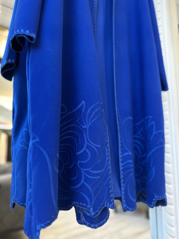 İNVEE 6949 Nakışlı Kaşe Kap - Sax