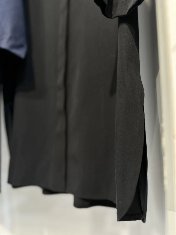 İNVEE 7094 Modal Gömlek - Siyah