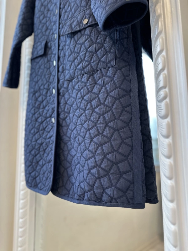 İNVEE 7096 Kapitone Ceket - Lacivert