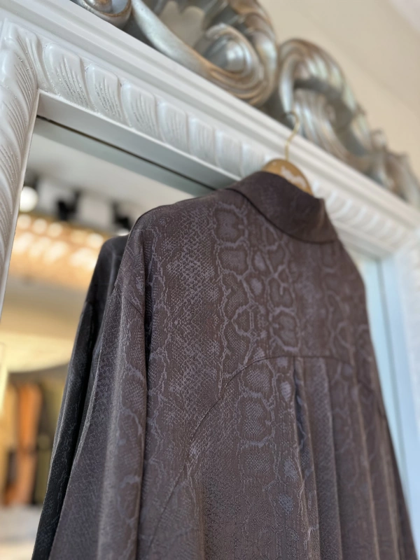 İNVEE Desenli Gömlek - Kahverengi