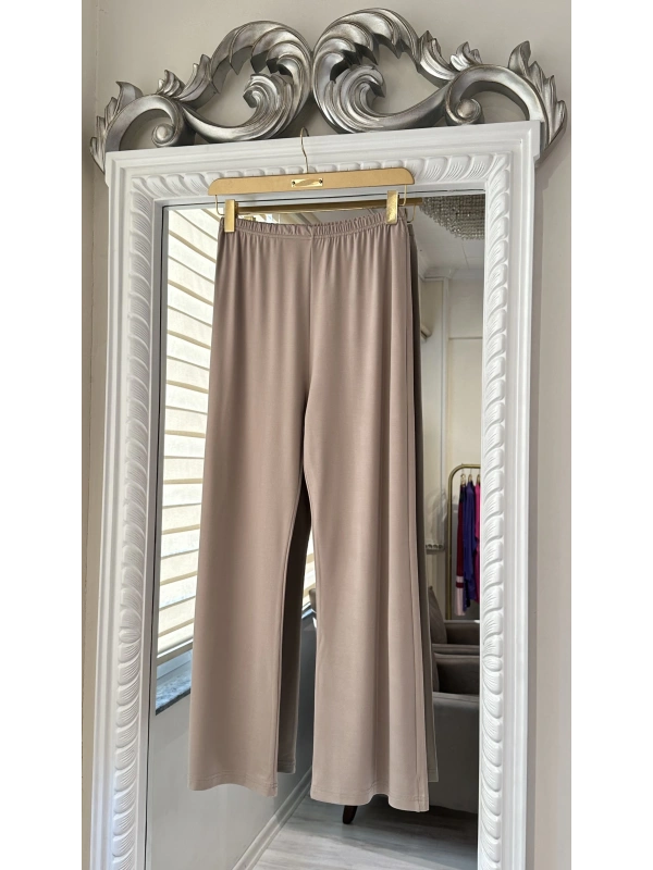 İNVEE Taş Baskılı Modal Takım - Bej