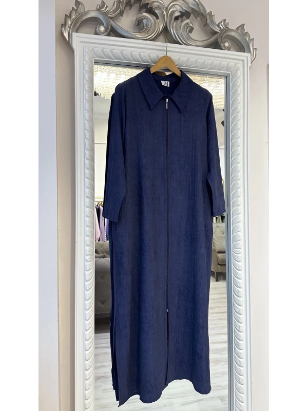 Büyük Beden Ferace - Lacivert