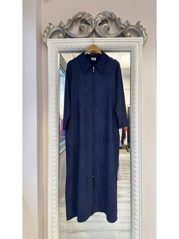 Büyük Beden Ferace - Lacivert