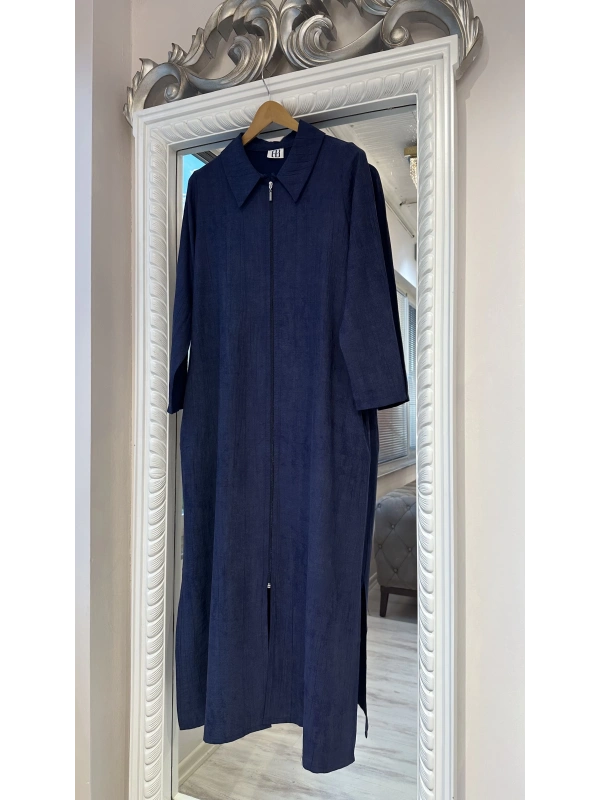 Büyük Beden Ferace - Lacivert