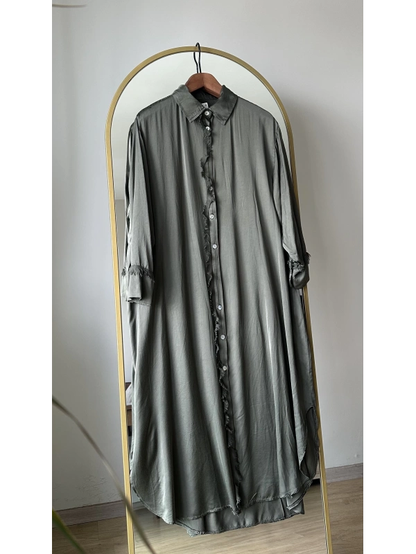 İtalyan Uzun Gömlek - Haki