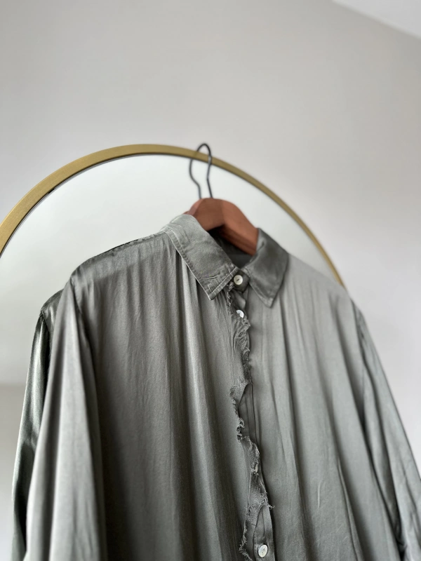 İtalyan Uzun Gömlek - Haki