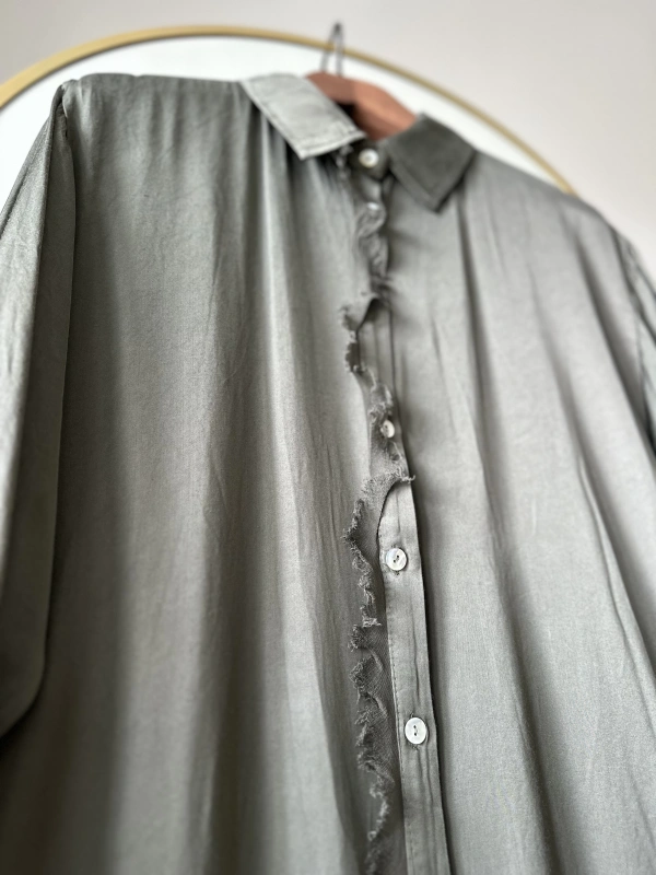 İtalyan Uzun Gömlek - Haki