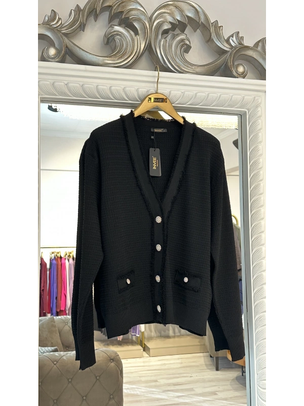 İNVEE 7120 Triko Takım -  Siyah