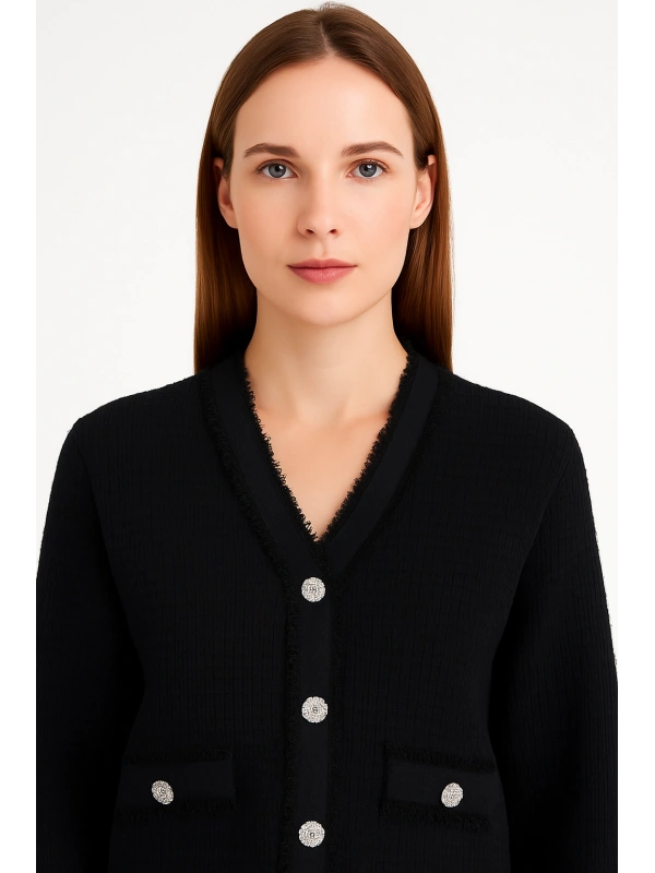 İNVEE 7120 Triko Takım -  Siyah