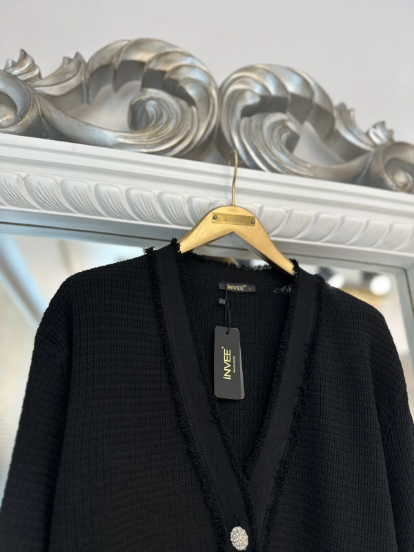 İNVEE 7120 Triko Takım -  Siyah