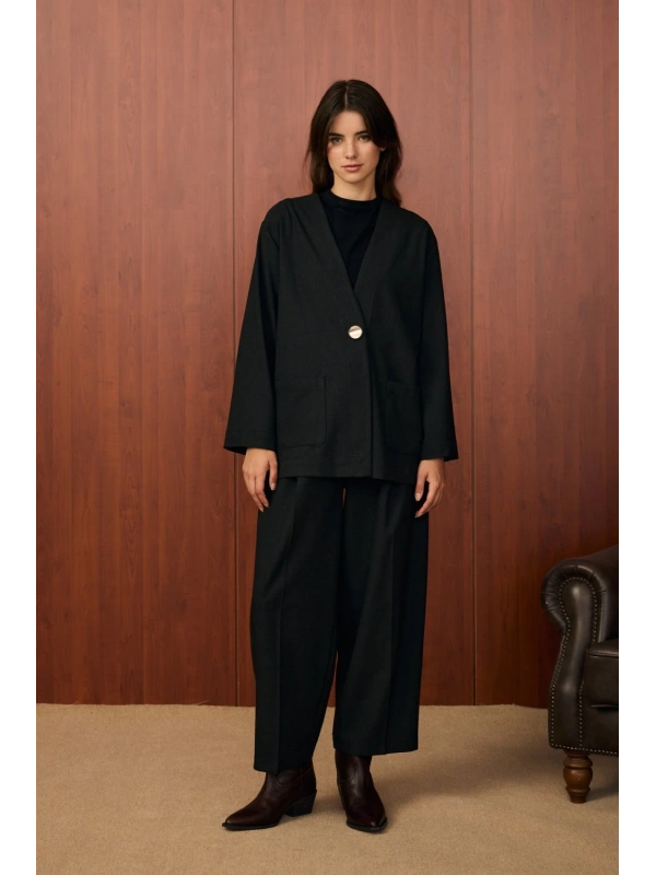 Merwish Moleu Takım-Siyah