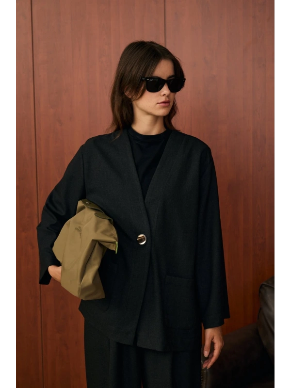 Merwish Moleu Takım-Siyah