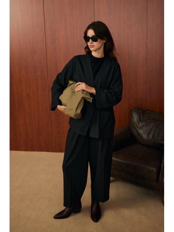 Merwish Moleu Takım-Siyah