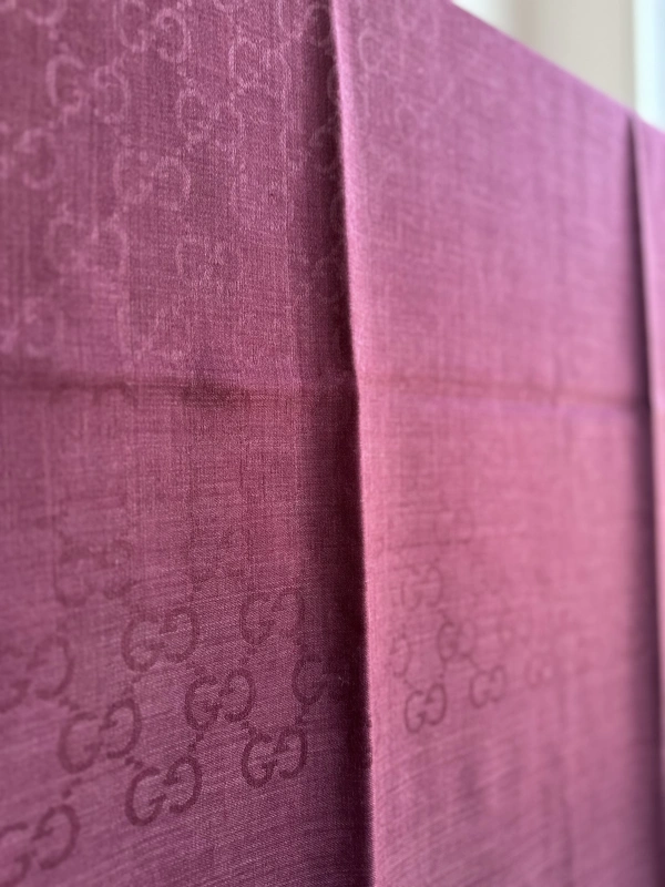 A Kalite Yün İpek Şal - Bordo