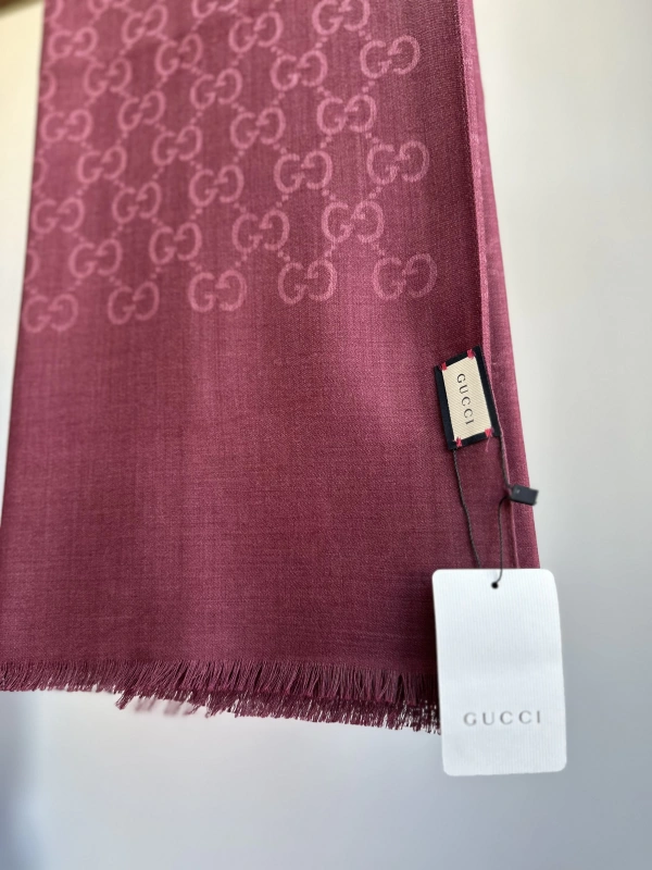 A Kalite Yün İpek Şal - Bordo