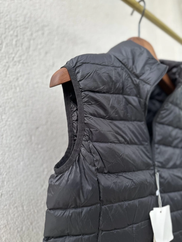 Kuş Tüyü Yelek - Siyah