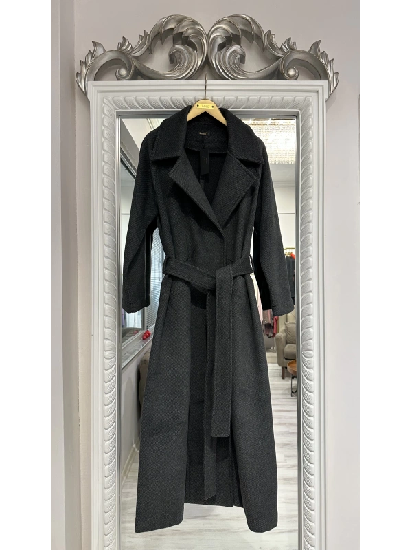 İNVEE Yün Kaban - Siyah