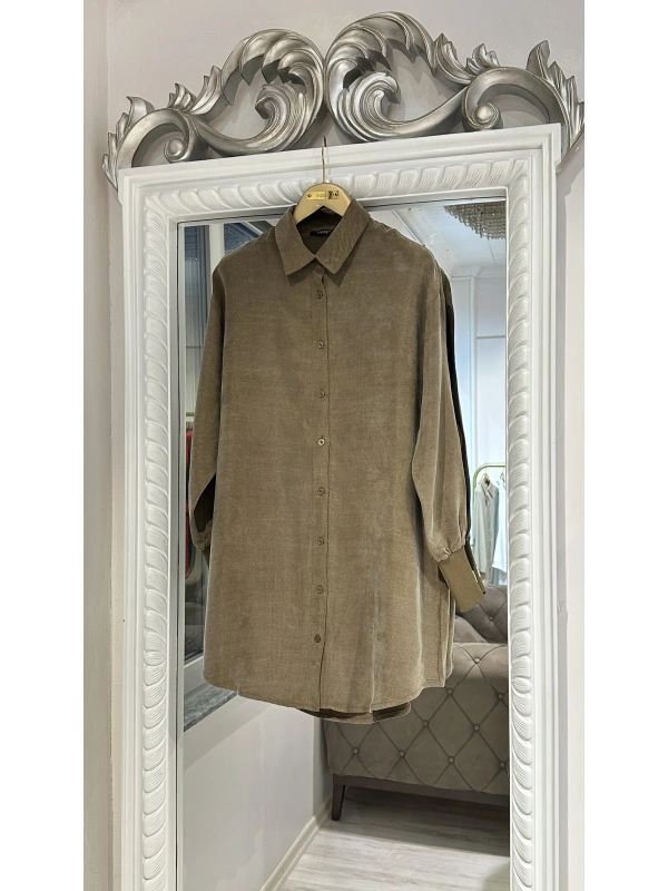 INVEЕ Lyocell Gömlek - Vizon