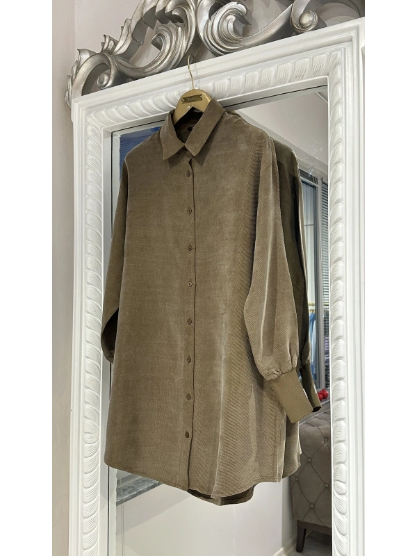 INVEЕ Lyocell Gömlek - Vizon