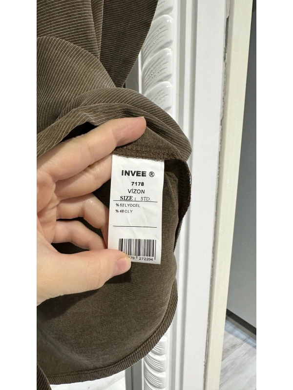 INVEЕ Lyocell Gömlek - Vizon