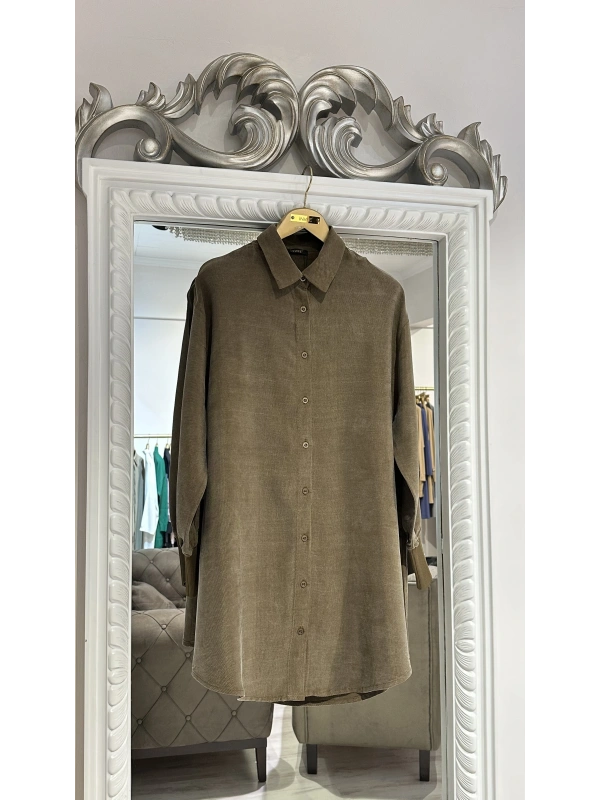 INVEЕ Lyocell Gömlek - Vizon