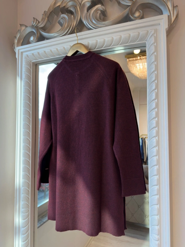 İNVEE Yün Karışımlı Hırka - Bordo